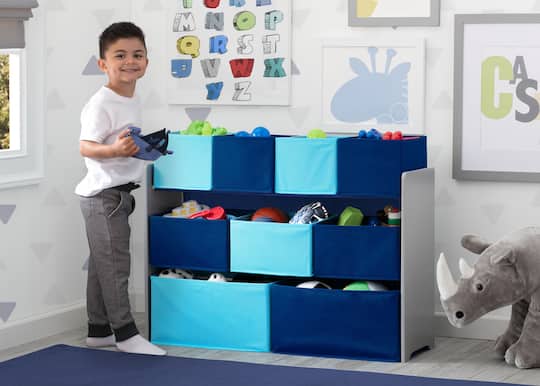 Delta Children Deluxe Multi Bin Toy Organizer with Storage Bins